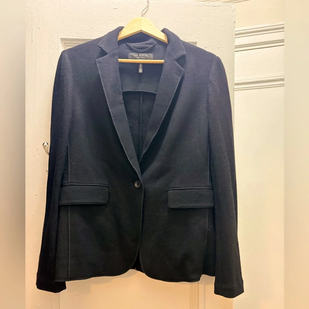 Rag & Bone Black Wool Blazer